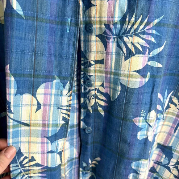Lemon Grass Vintage Tropical Hawaiian Short Sleeve Shirt Size Large - Picture 5 of 8